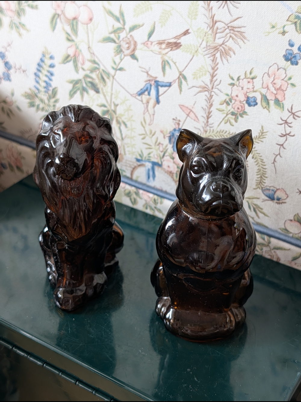 Avon Amber Glass Bottle